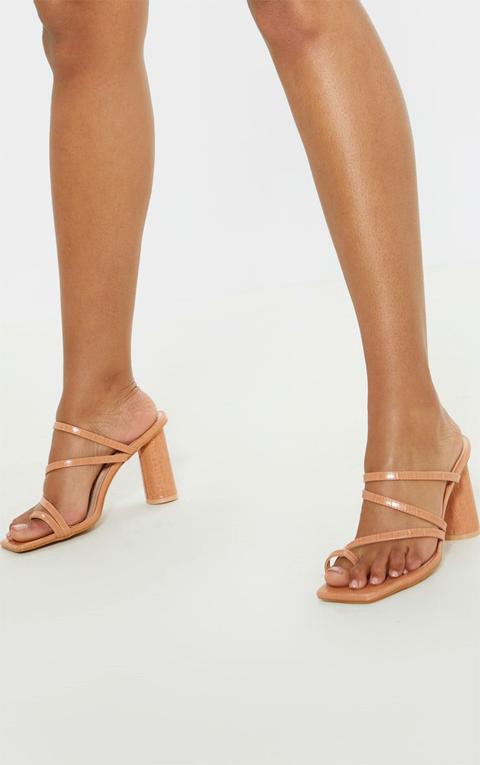 nude strappy mule