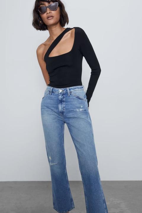 mini flare jeans