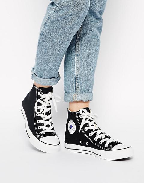 Zapatillas Negras Hi-top Chuck Taylor All Star De Converse-negro