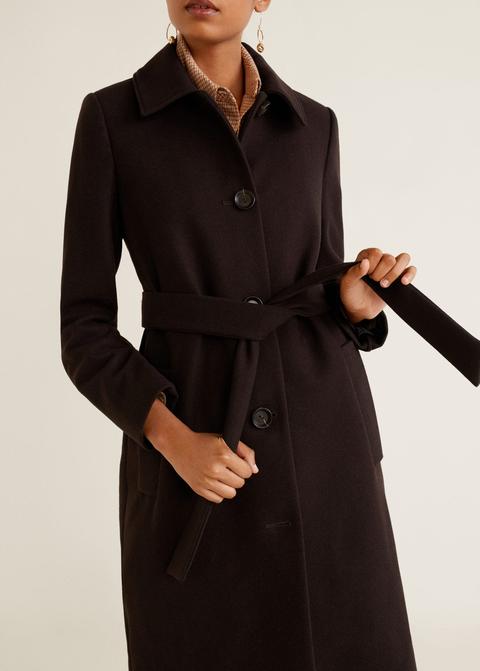structured wool coat