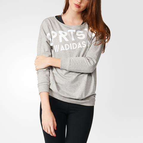 Sudadera Boyfriend - Gris Adidas | Adidas España