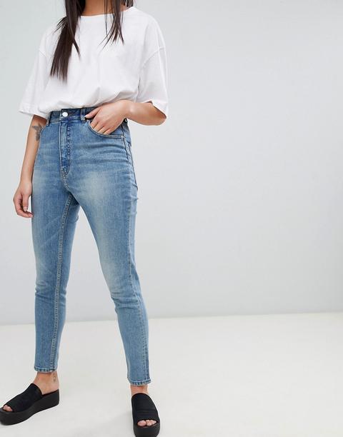 Cheap Monday - Donna - Mom Jeans A Vita Alta - Nero