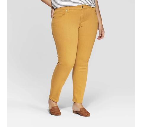 Women's Plus Size Mid-rise Skinny Jeans 