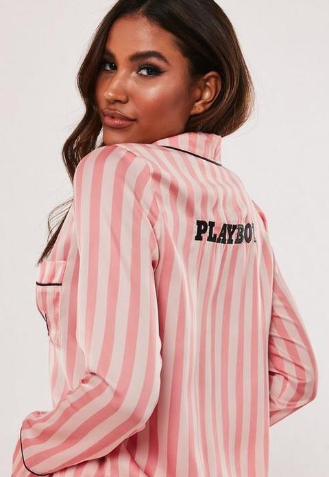 Striped on sale playboy shirt