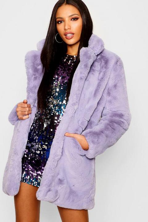 boohoo boutique faux fur coat