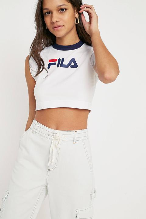 Fila Pia Archive Crop T-shirt - Womens S