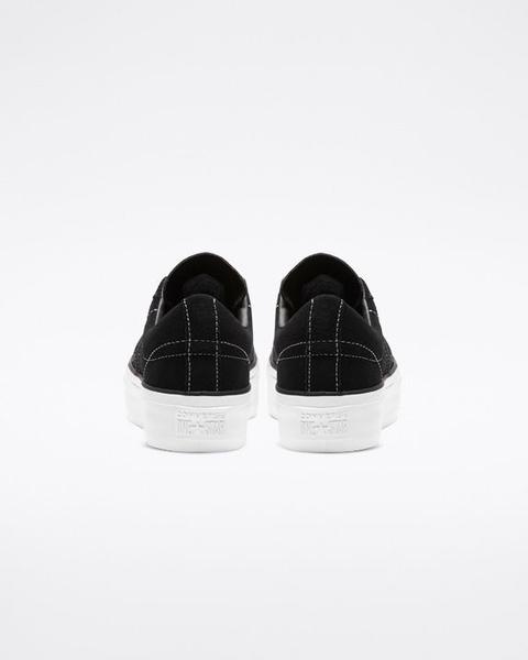 one star platform suede low top