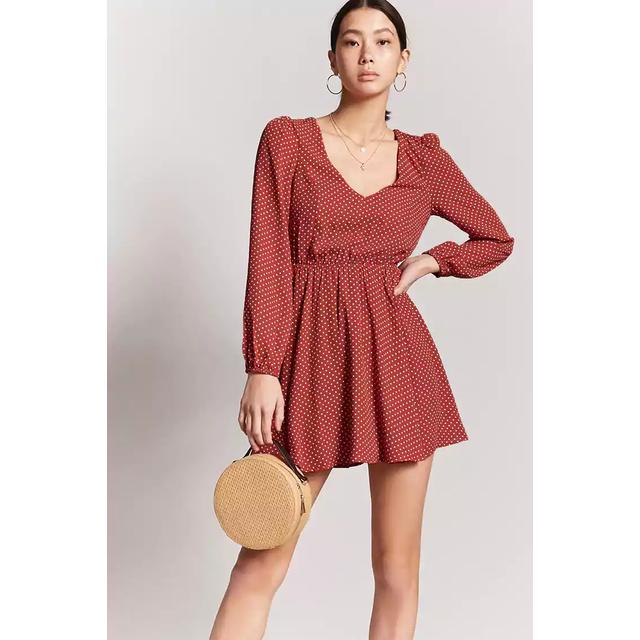 forever 21 red polka dot dress