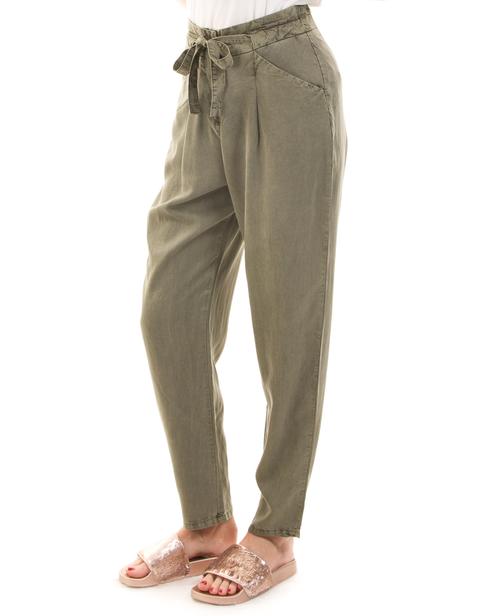 Pantalones Holgados Verdes De Tiro Alto De Vero Moda | Buylevard