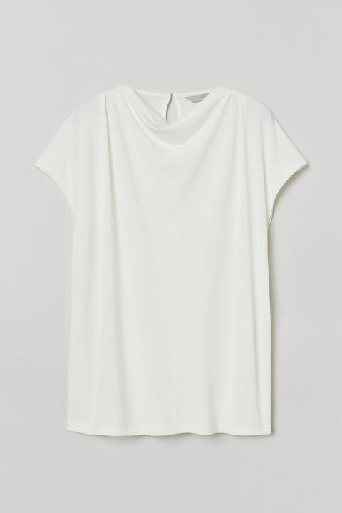 Draped Top - White