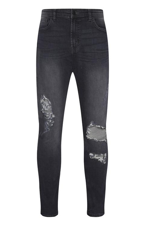 Grey Distressed Jean