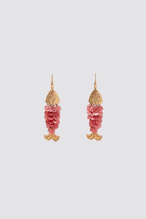 Pendientes Peces Conchas