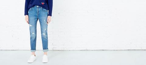 Pantalón Denim Slim Boyfriend