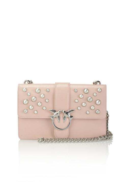 Love Bag Pearls In Pelle Con Perle