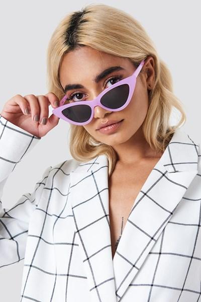 Na-kd Accessories Pointy Cat Eye Sunglasses - Purple