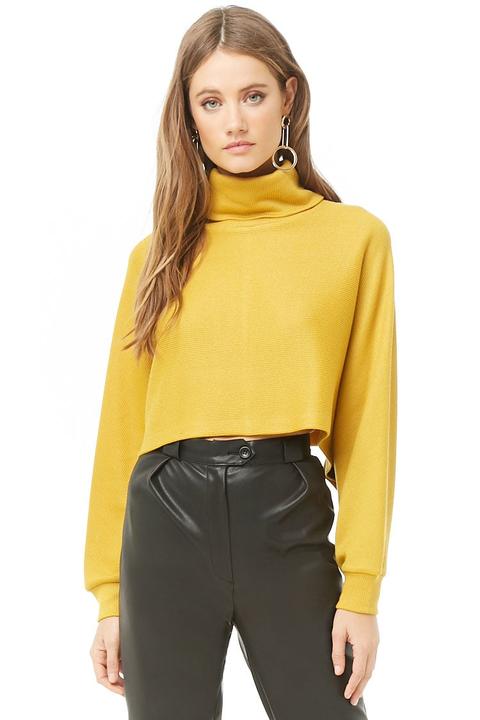 forever 21 cropped turtleneck