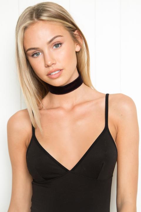 Thin Velvet Choker