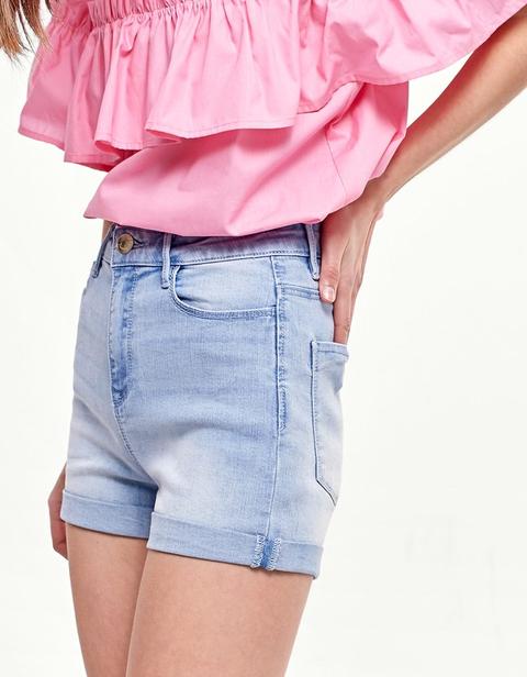 super high waisted shorts denim