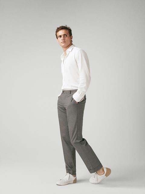 Camisa Punto Estructura Regular Fit