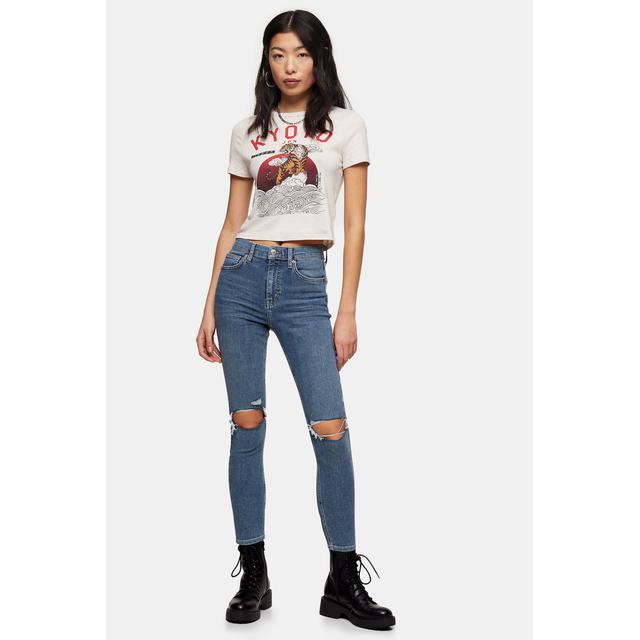 Womens Petite Blue Green Jamie Skinny 