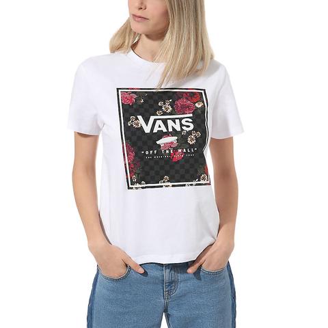Vans Camiseta Boxed Botanic (blanco) Mujer Blanco