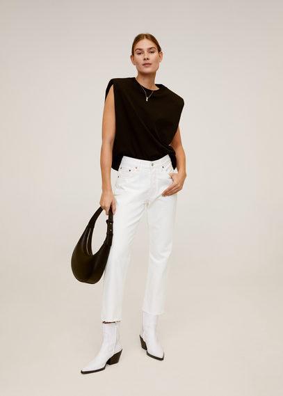 Jean Straight-fit Crop