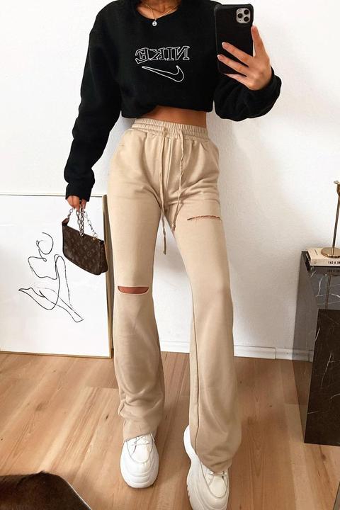 Chilling In The Cut Sweatpant - Taupe