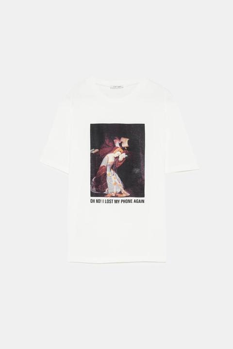 T-shirt Mit Print Vorne