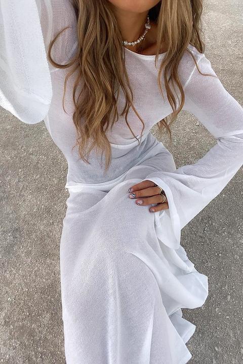 Hanna Schönberg X Na-kd Deep Back Maxi Dress - White