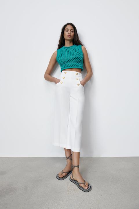 Pantalón Culotte Botones