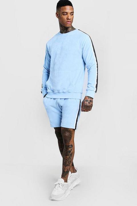 velour tracksuit boohoo