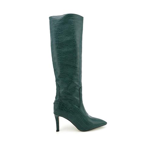 teal knee high boots