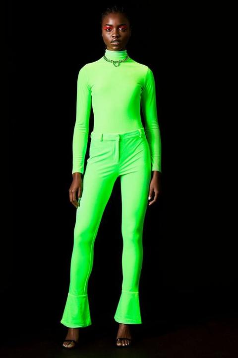 bright green bodysuit