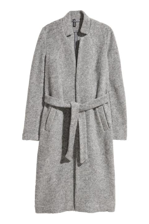 H & M - Cappotto In Misto Lana - Grigio