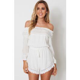 Breeze Playsuit White