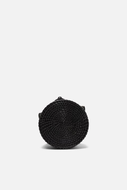 zara round raffia crossbody bag