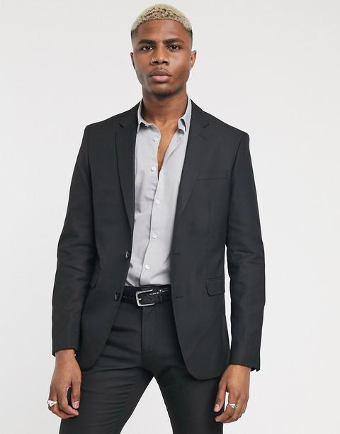 Celio Suit Jacket In Black
