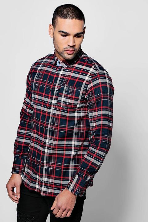 Long Sleeve Brushed Check Shirt