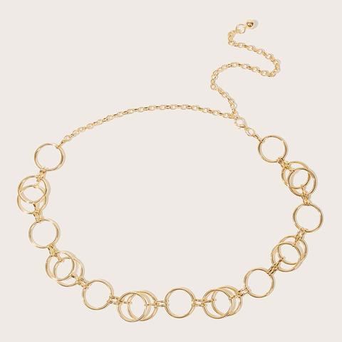 Hoop Decor Waist Chain Belt