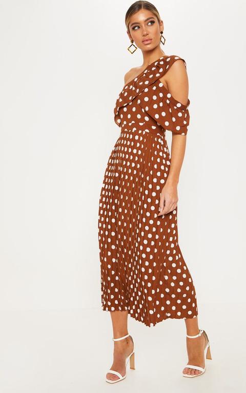 chocolate polka dot dress