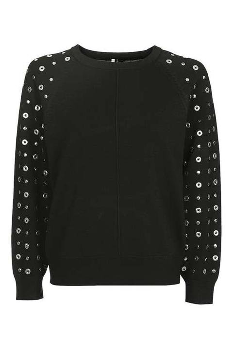 Eyelet Stud Jumper - Knitwear - Clothing