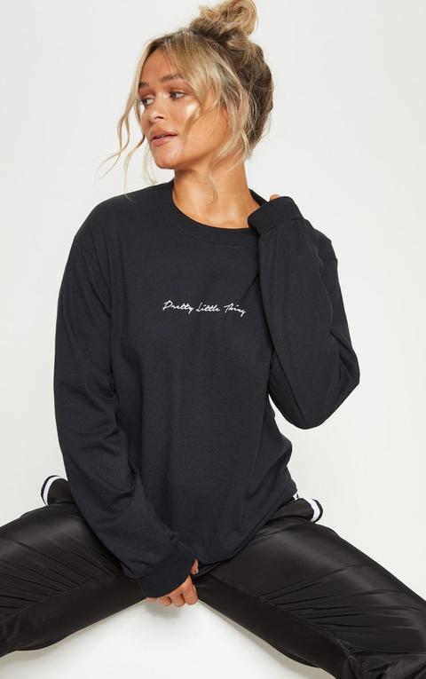 Prettylittlething Black Long Sleeve T Shirt