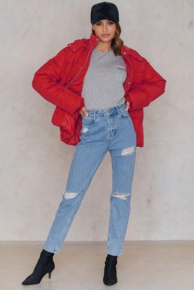 Statement By Na-kd Influencers Noholita Jeans - Blue