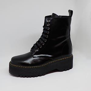 Bota 'punky Black Piel' - 39