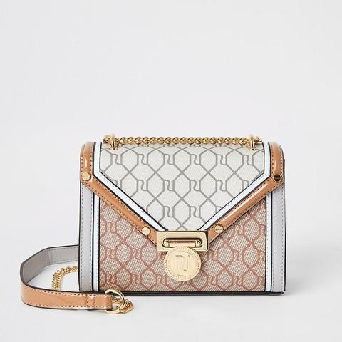 river island grey cross body bag