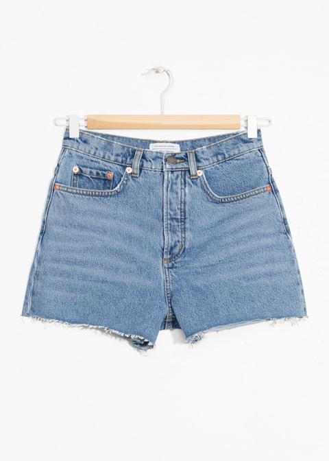 Raw Edge Denim Shorts