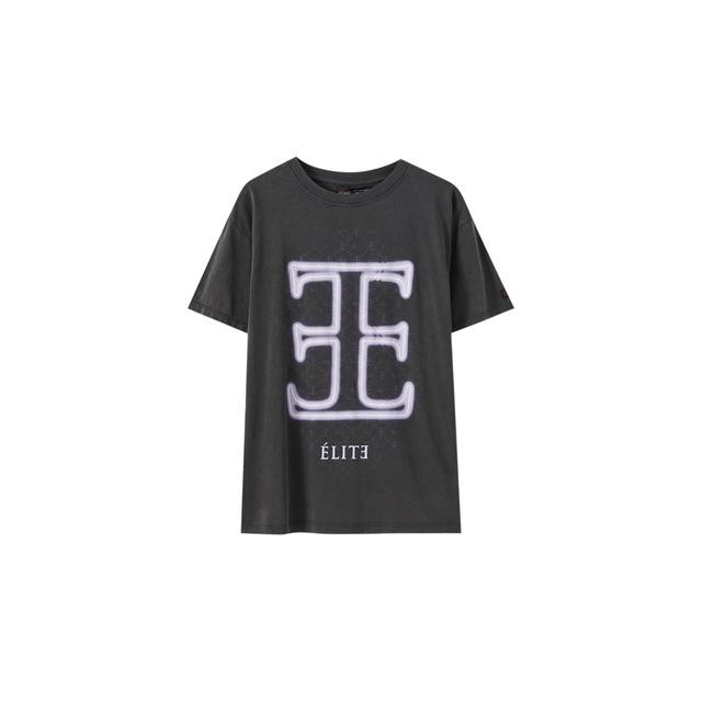 Camiseta Élite X Pull\u0026amp;bear Negro Delavado from Pull and Bear on 21  Buttons