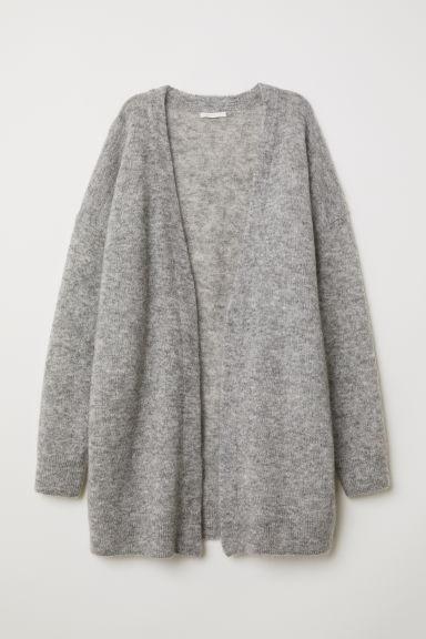 H & M - Cardigan In Misto Mohair - Grigio