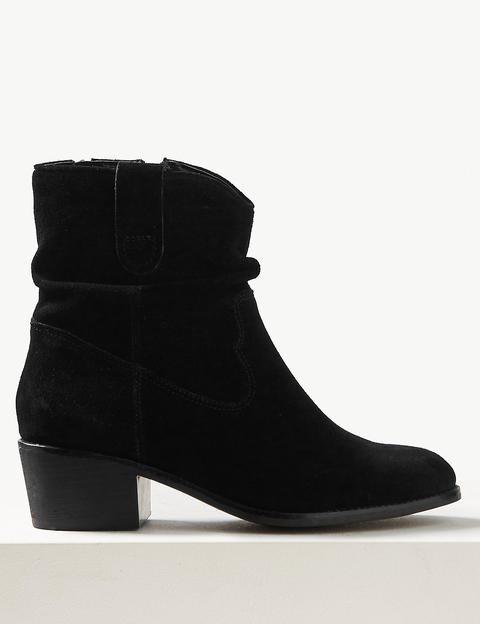 western slouch ankle boots