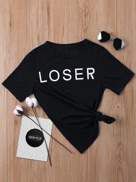 T-shirt Con Stampa Di Loser